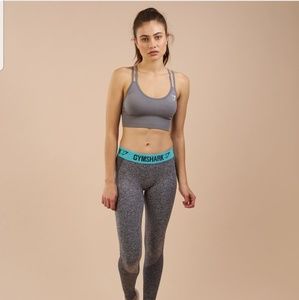 Gymshark Flex Leggings charcoal/turquoise
